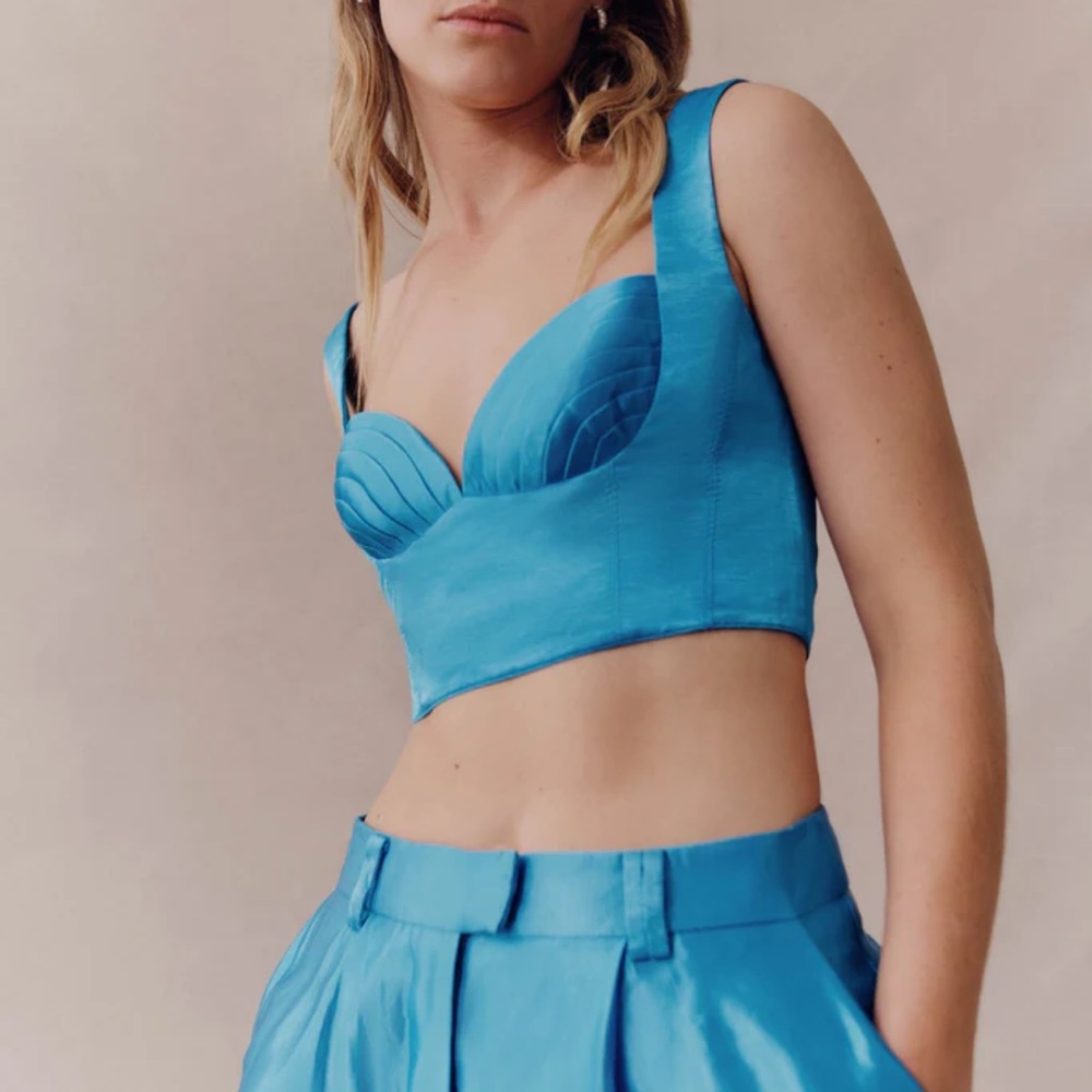 AJE Elation Pleated Bralette | AU size 4 = US size 0
